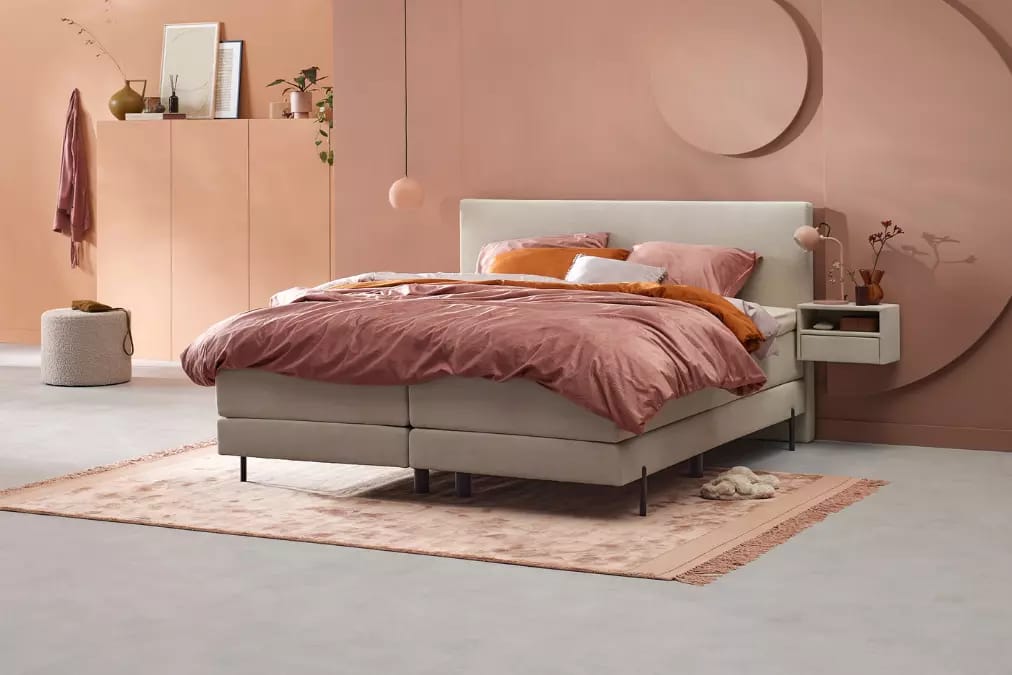 Kleurrijke roze slaapkamer